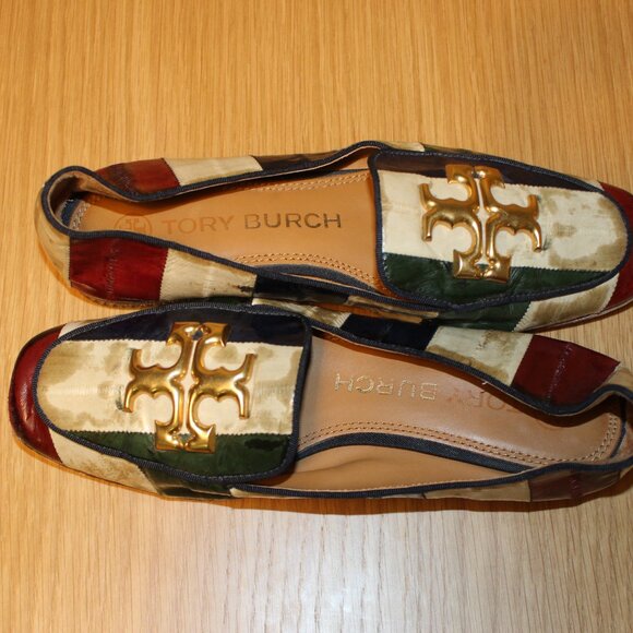 Tory Burch Ruby Quilted Logo Loafers 7M - Picture 8 of 8